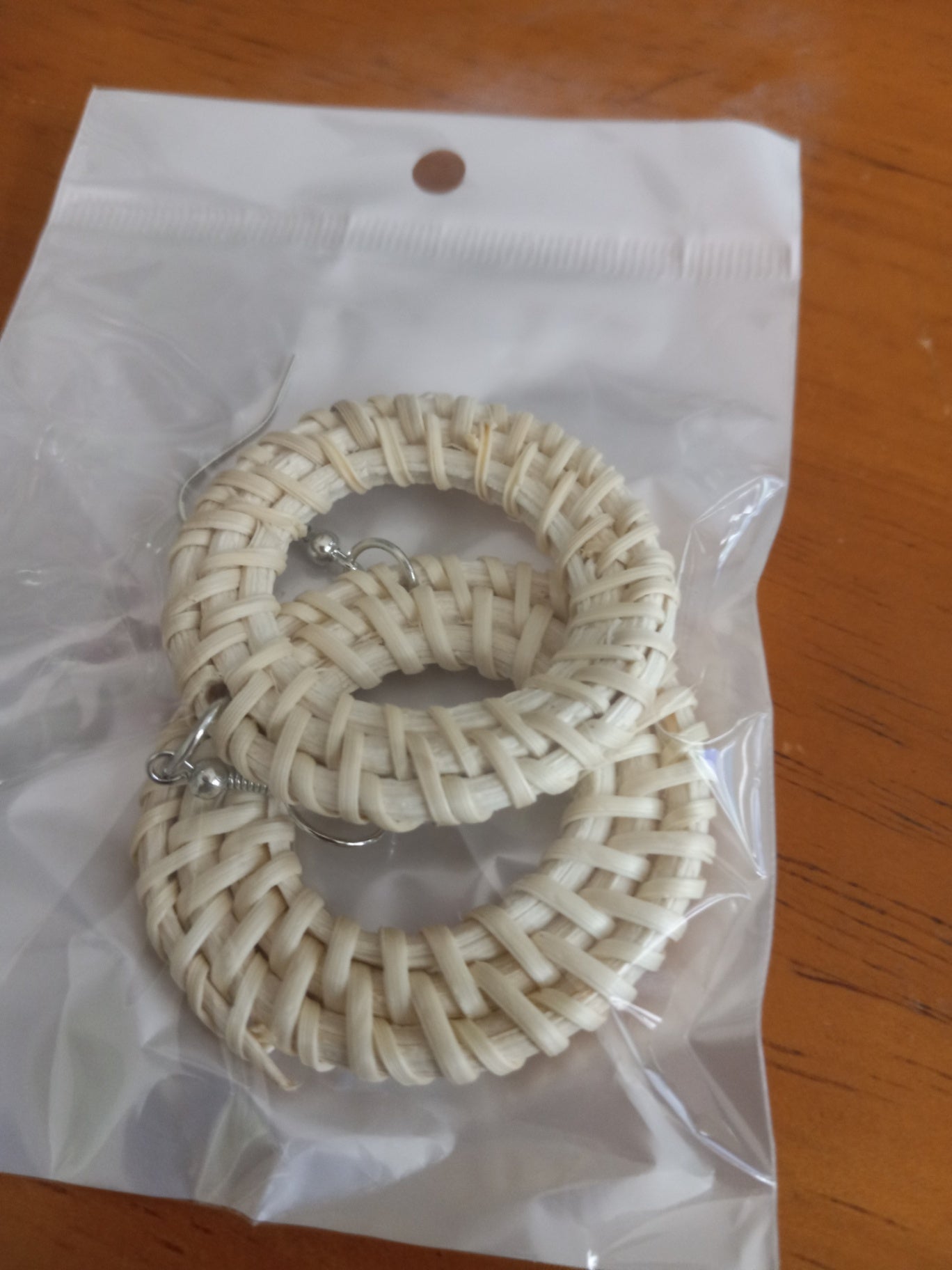 Rattan earrings 