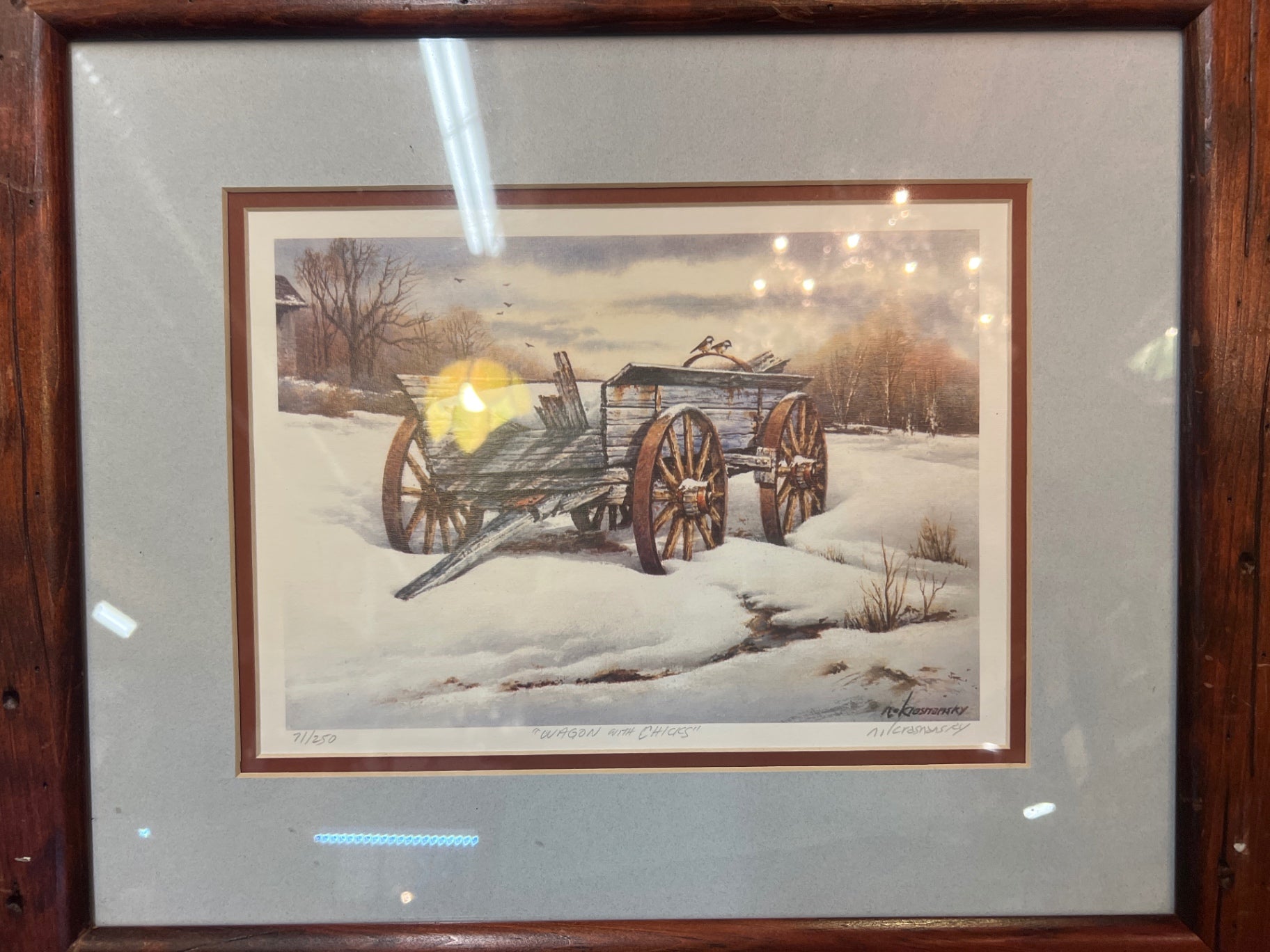 Wagon with Chicks Print Art print Not specified Not specified