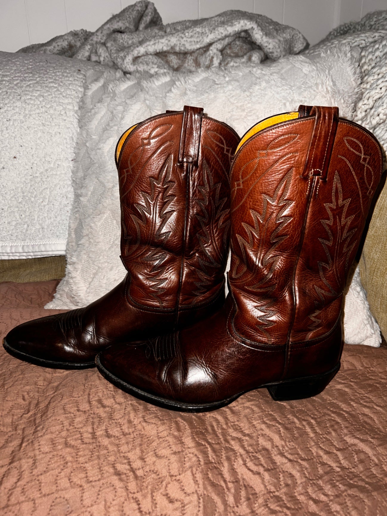 Nocona Western cowboy boots Brown Leather