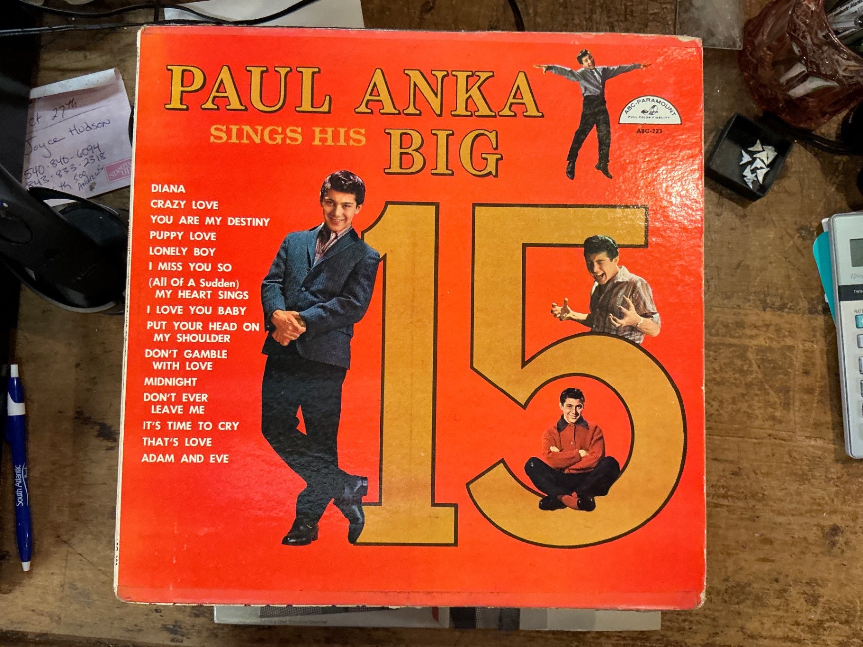 Vinyl Record Album Red, Gold, Black, Gray, White Vinyl