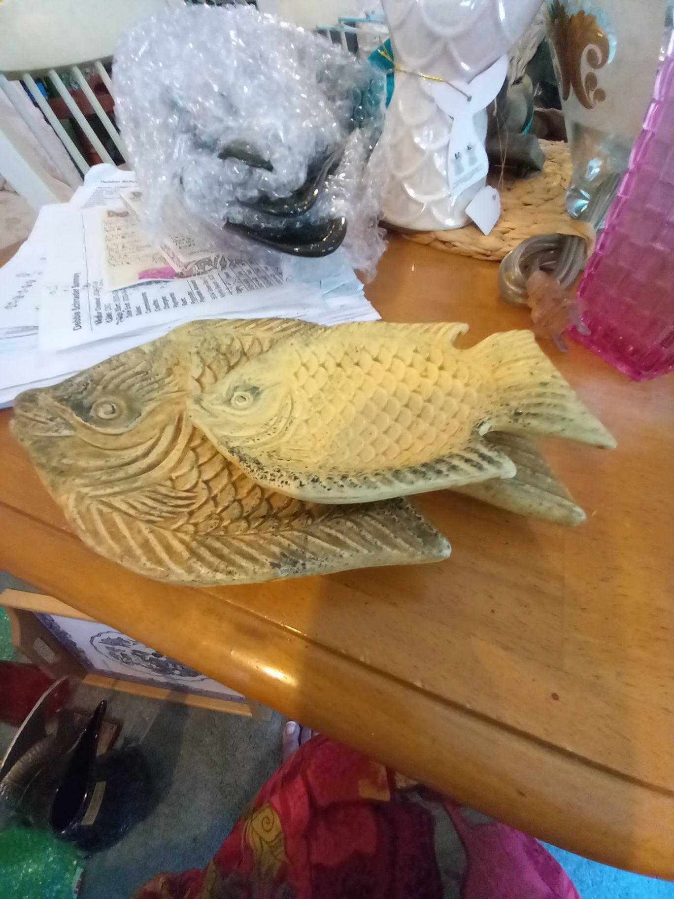 Set of 2 fish trinket dishes dsc
