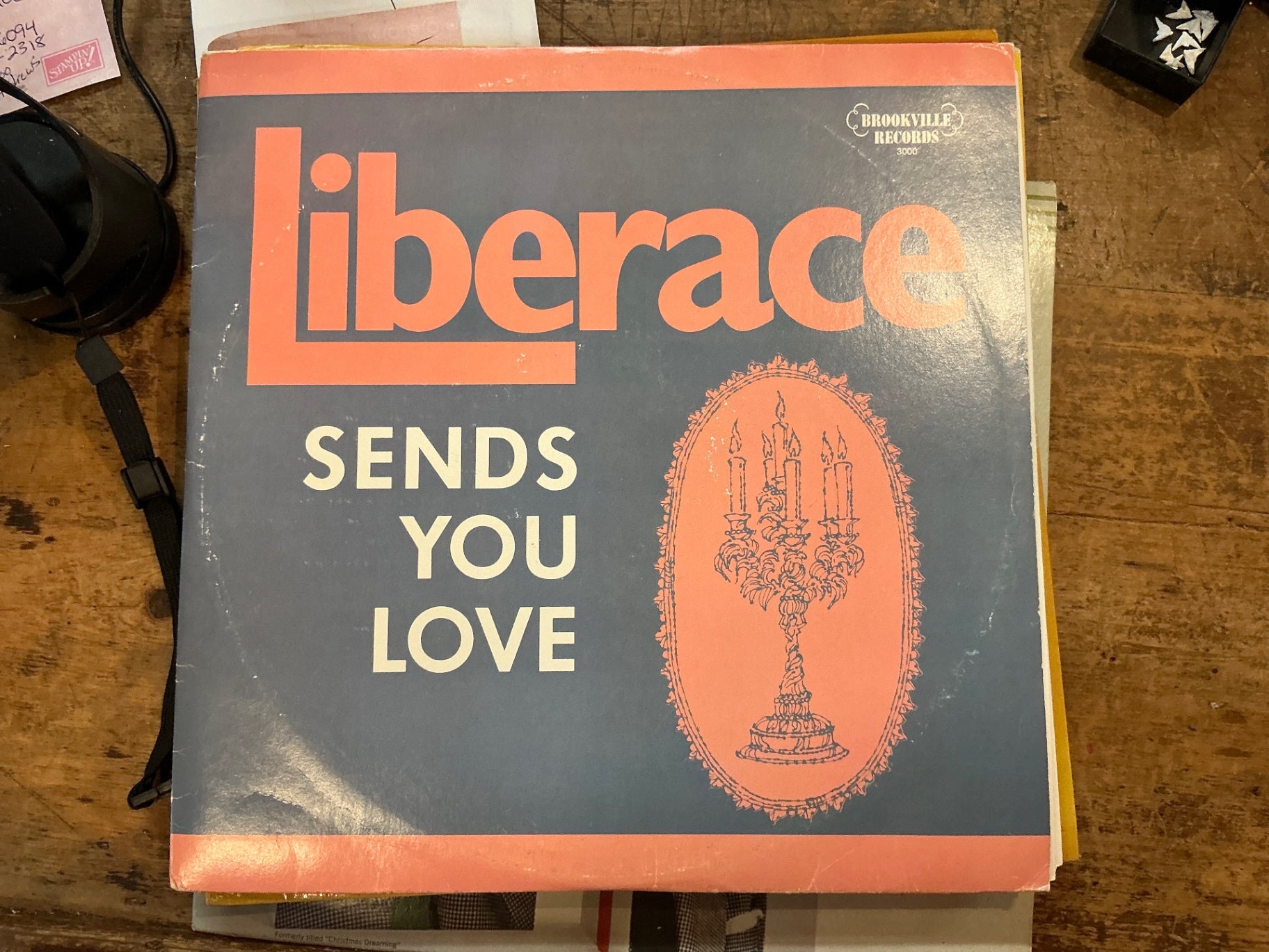 Book Coral pink and navy blue Paper cover