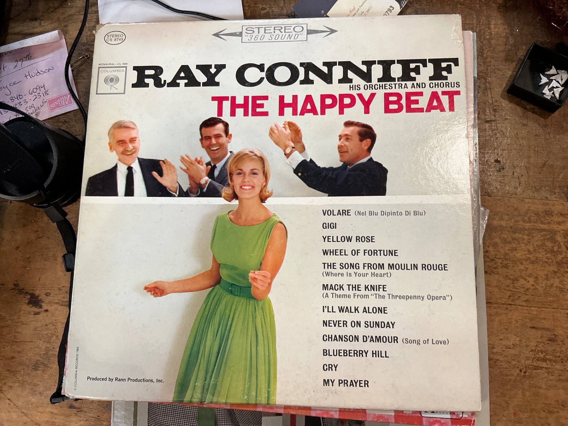 Vinyl Record Album Multicolor (includes green, white, pink, black, and beige) Vinyl