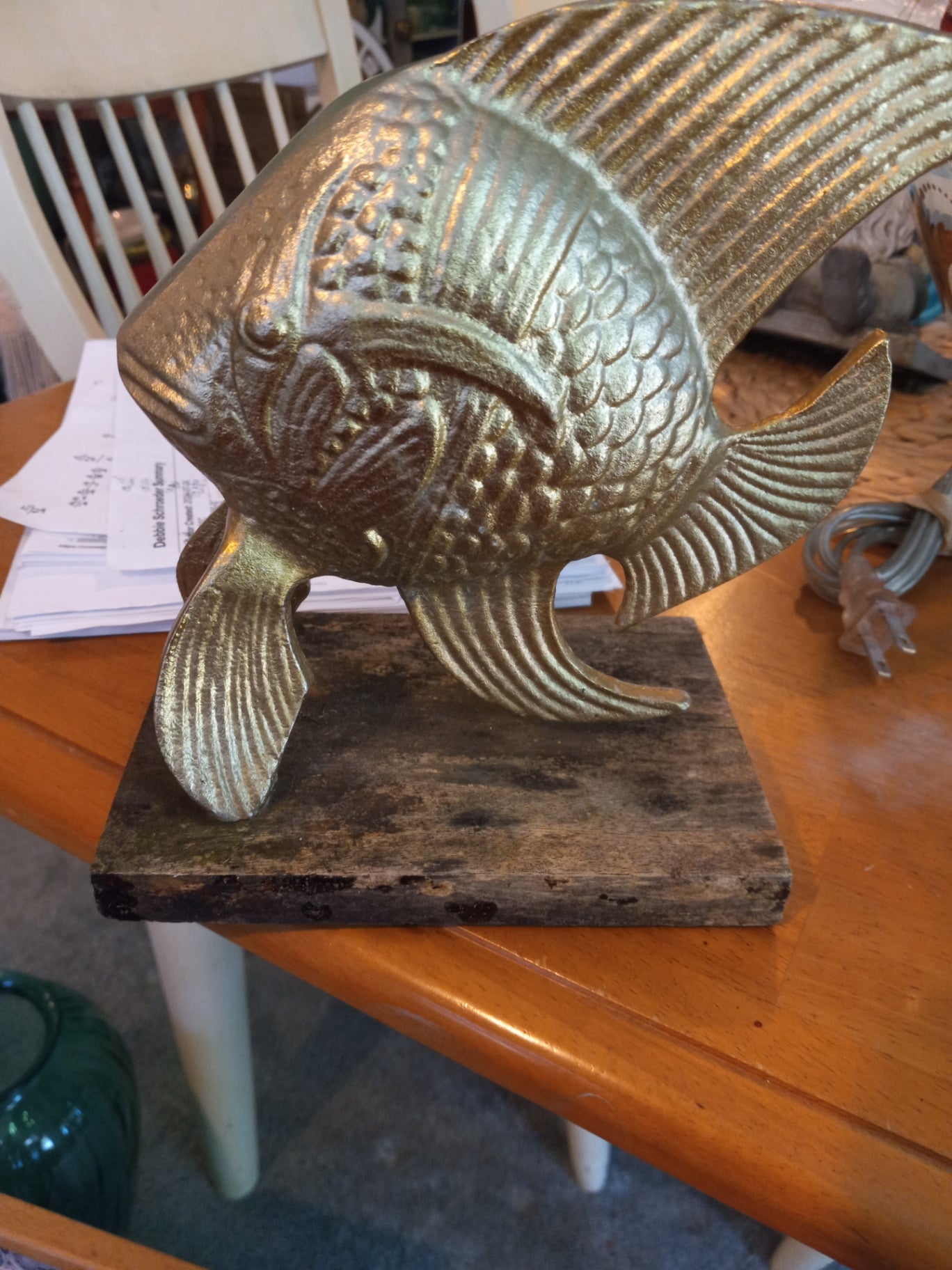 Aluminum fish decor 60's dsc