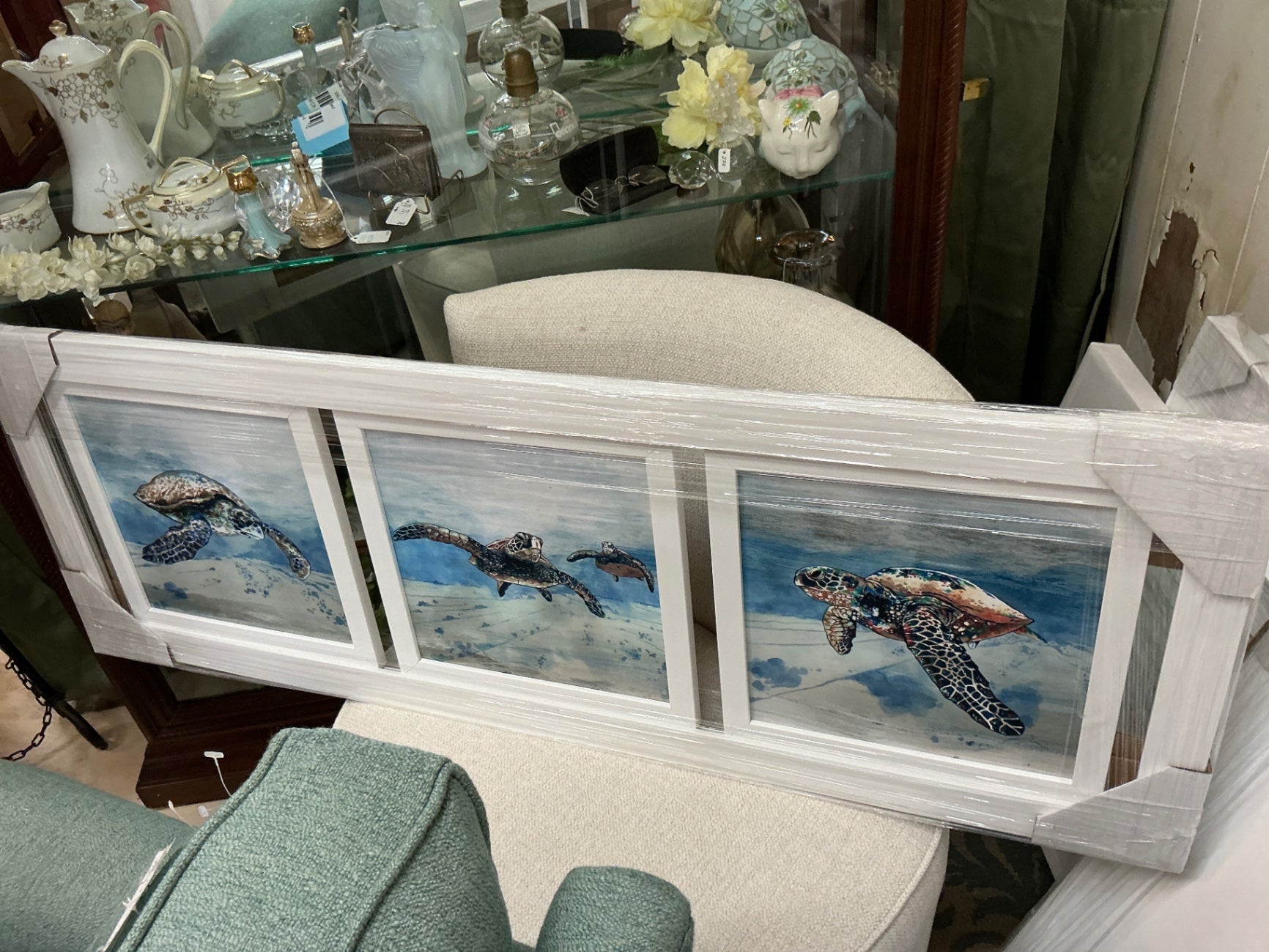 Decorative Art Multi-color Wood and glass