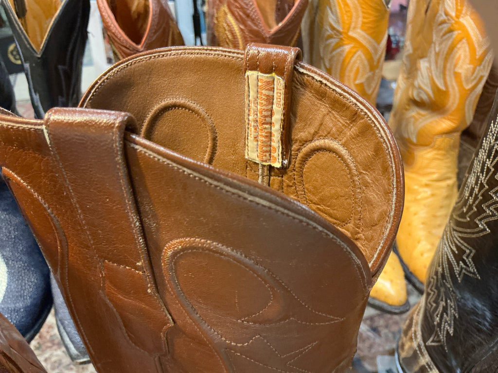 Western boots Brown and Beige Leather 10.5