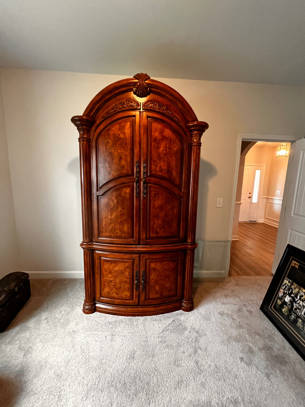 AICO by Michael Amini Monte Carlo pecan armoire