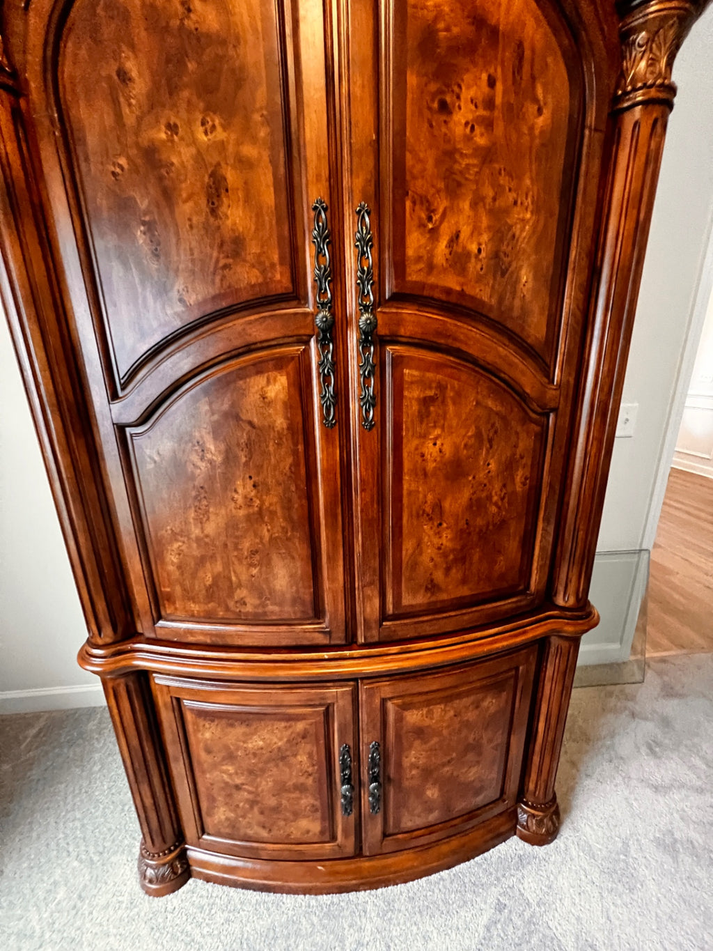 AICO by Michael Amini Monte Carlo pecan armoire