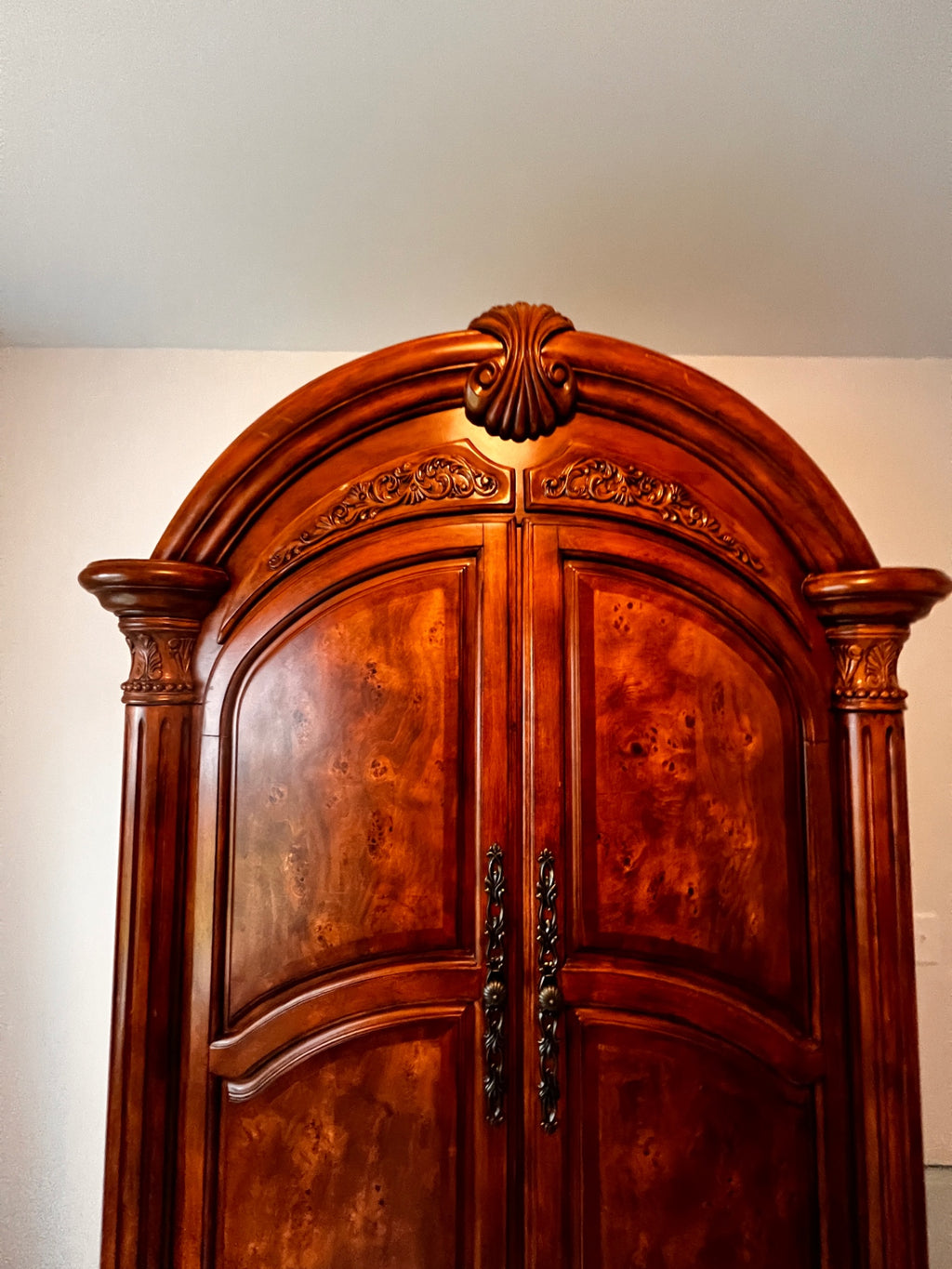 AICO by Michael Amini Monte Carlo pecan armoire