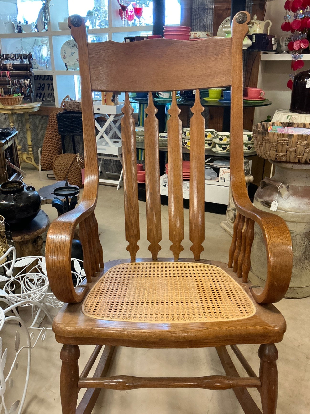 Rocking Chair Light Brown Wood