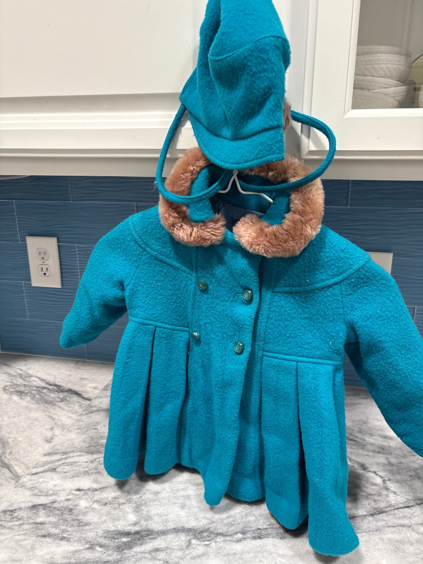 Vintage Girls Wool Coat