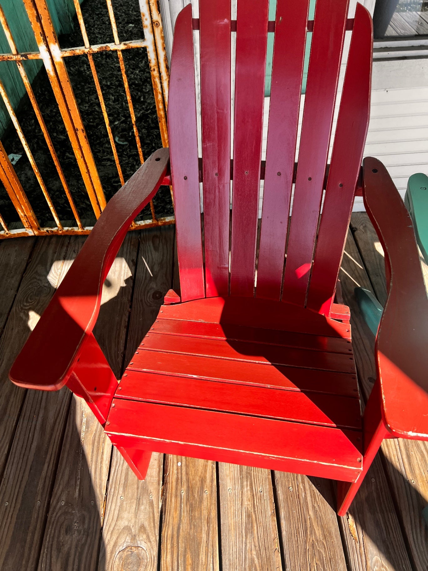 Adirondack Chair Red Wood