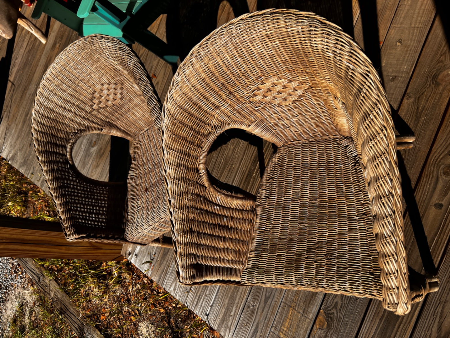 Wicker Chairs Natural Brown Wicker