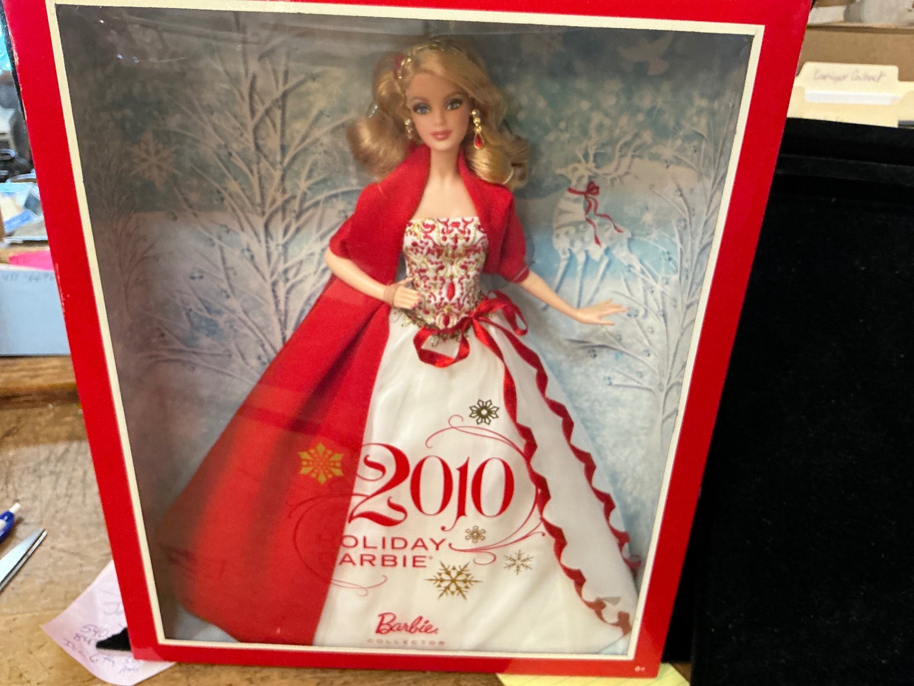 Doll Multicolor (Red, White, Gold, Flesh tone) Plastic, Fabric