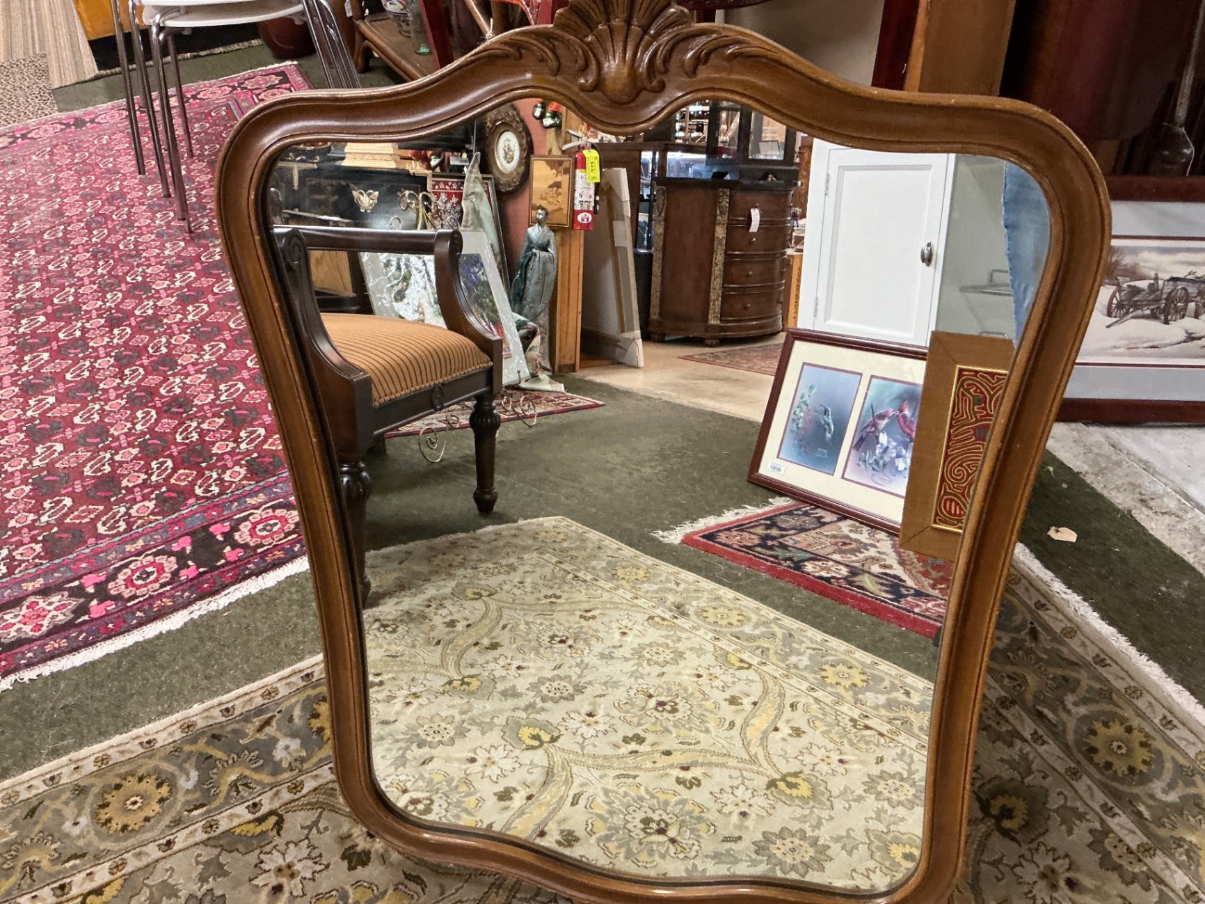 Mirror Brown Wood