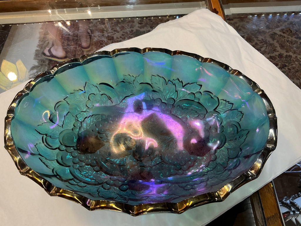 Decorative Glass Bowl Iridescent (Multicolor) Glass
