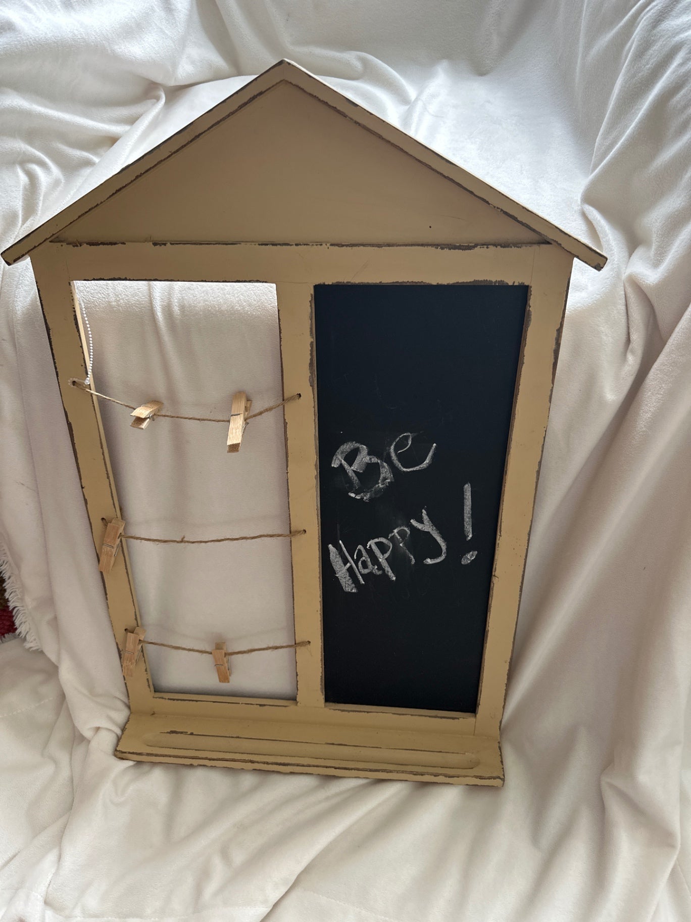 Wood and chalk board