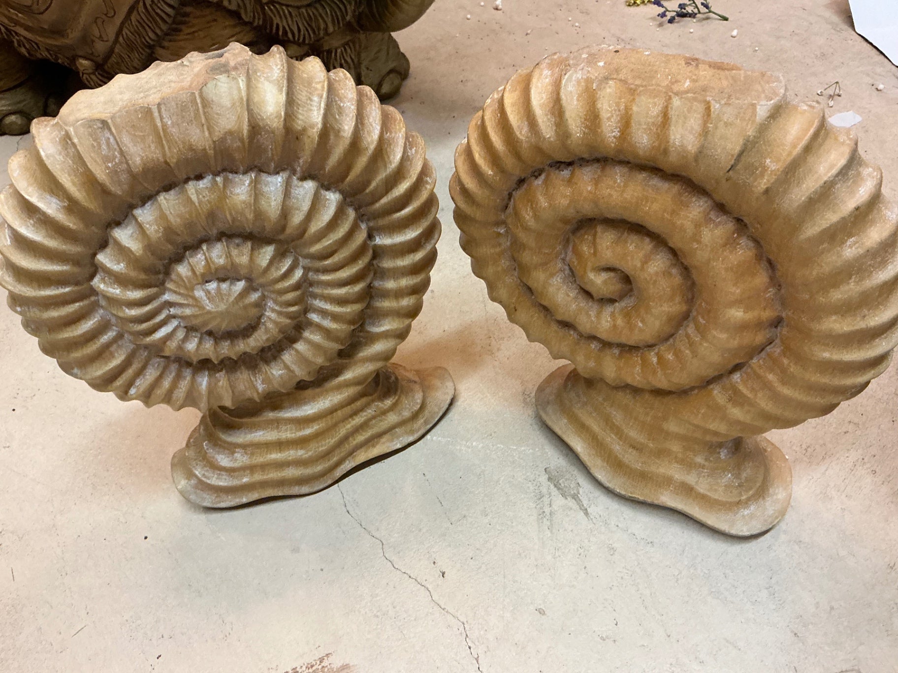 Decorative Sculpture Beige Bookends