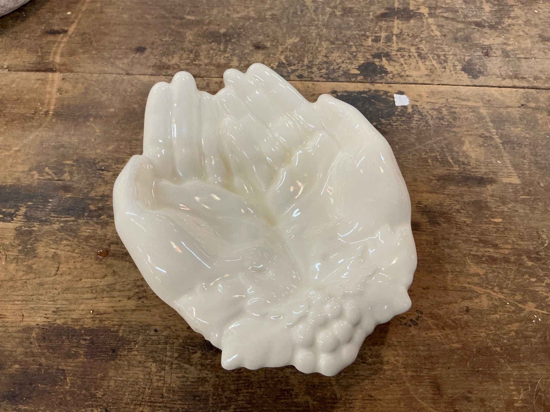 Decorative Dish White Ceramic