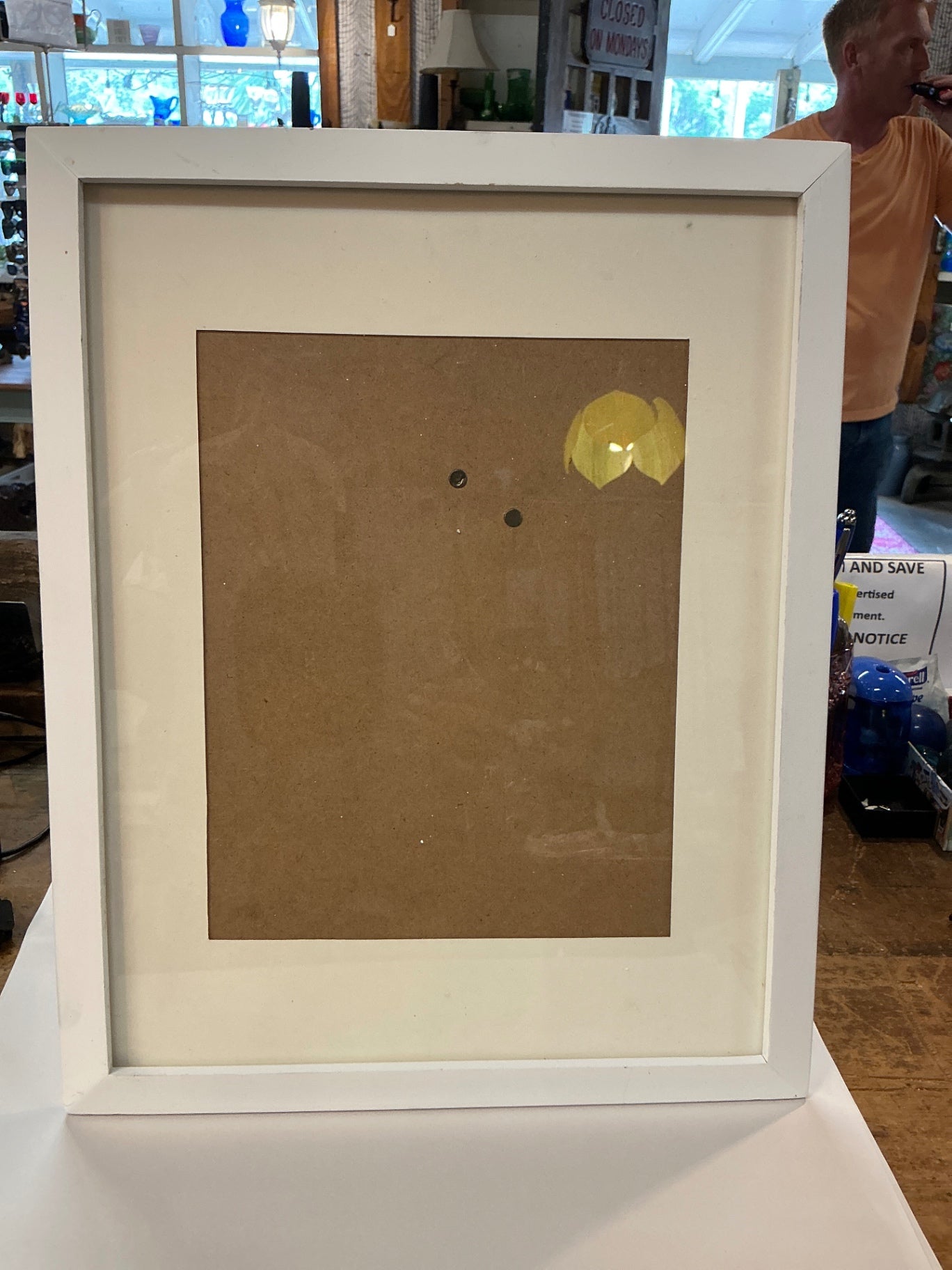Wall Frame White Wood a