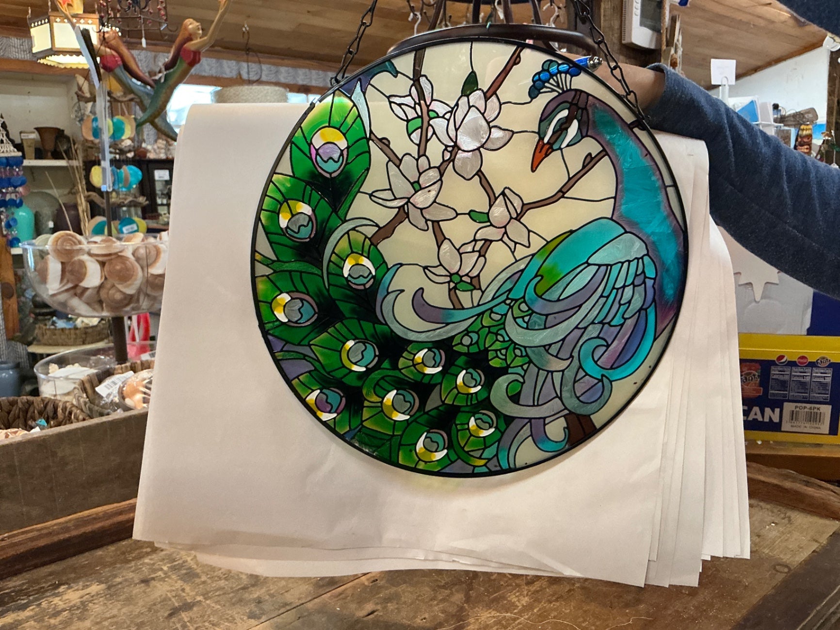 Decorative Wall Hanging Multicolor Stained Glass