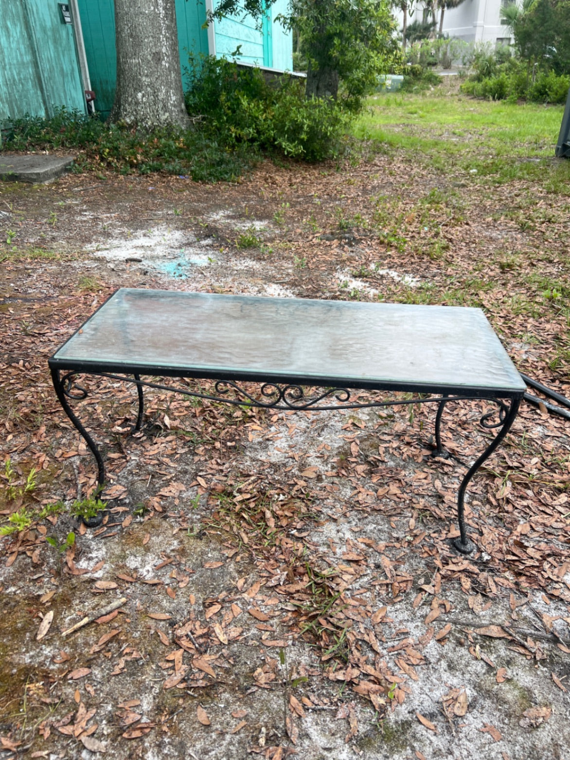 Table  Glass and Metal