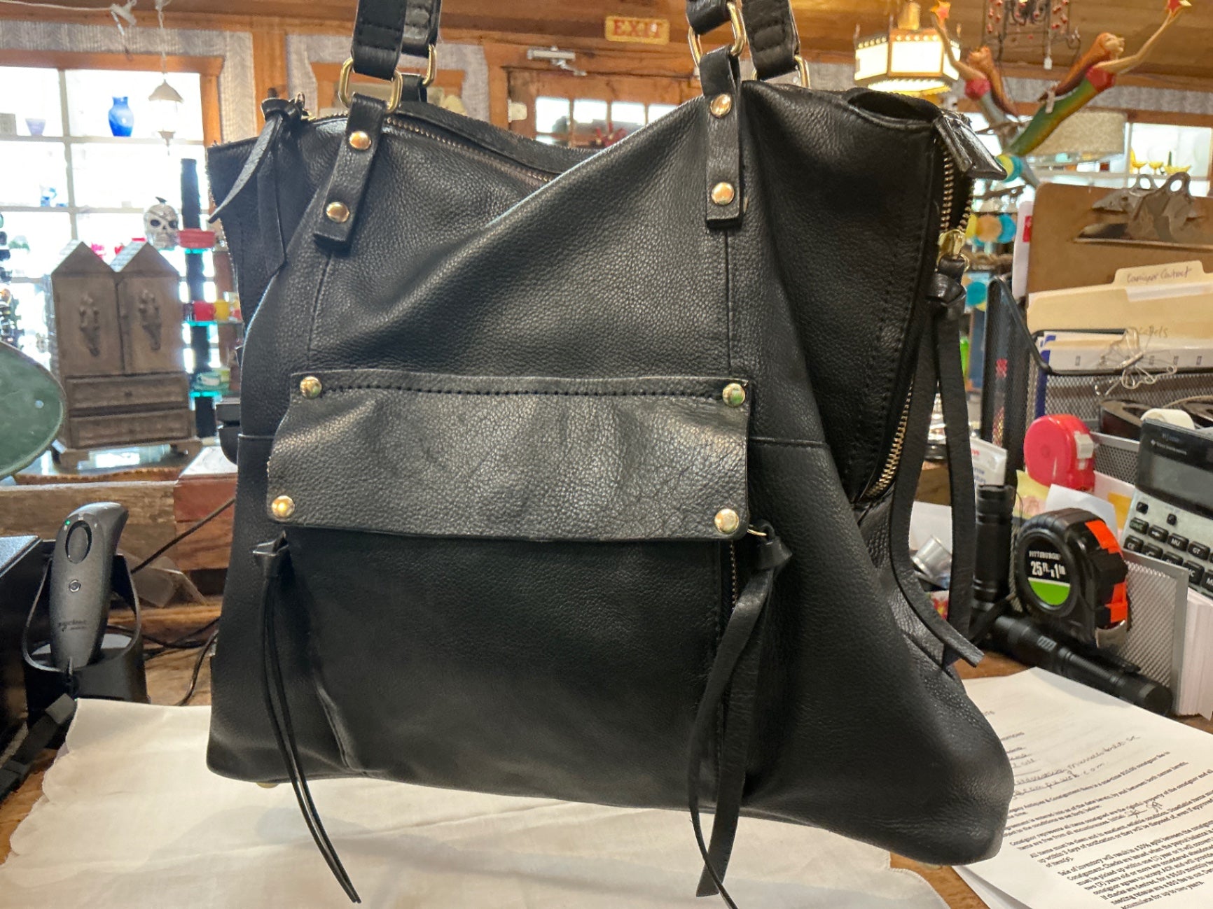 Purses Black Leather