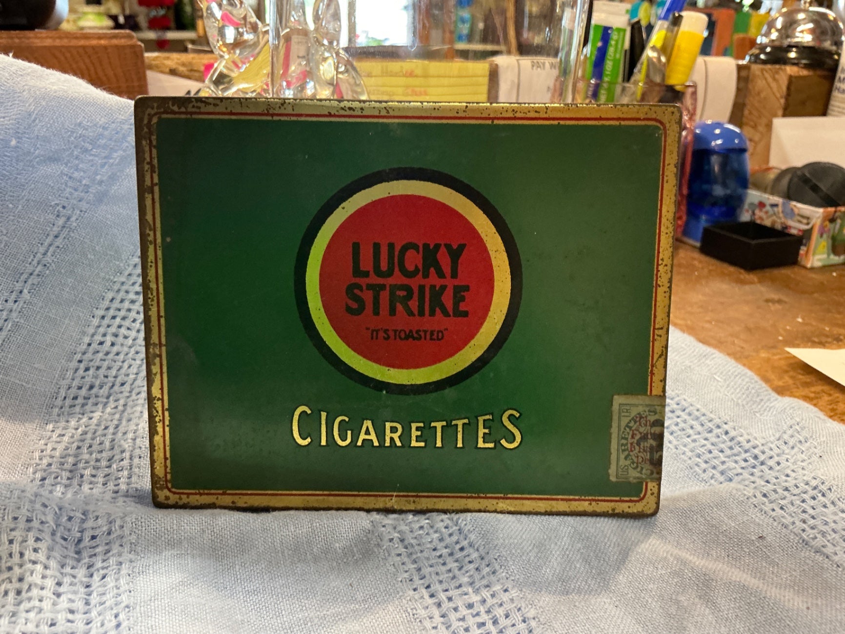 Lucky Strike Cigarette Tin