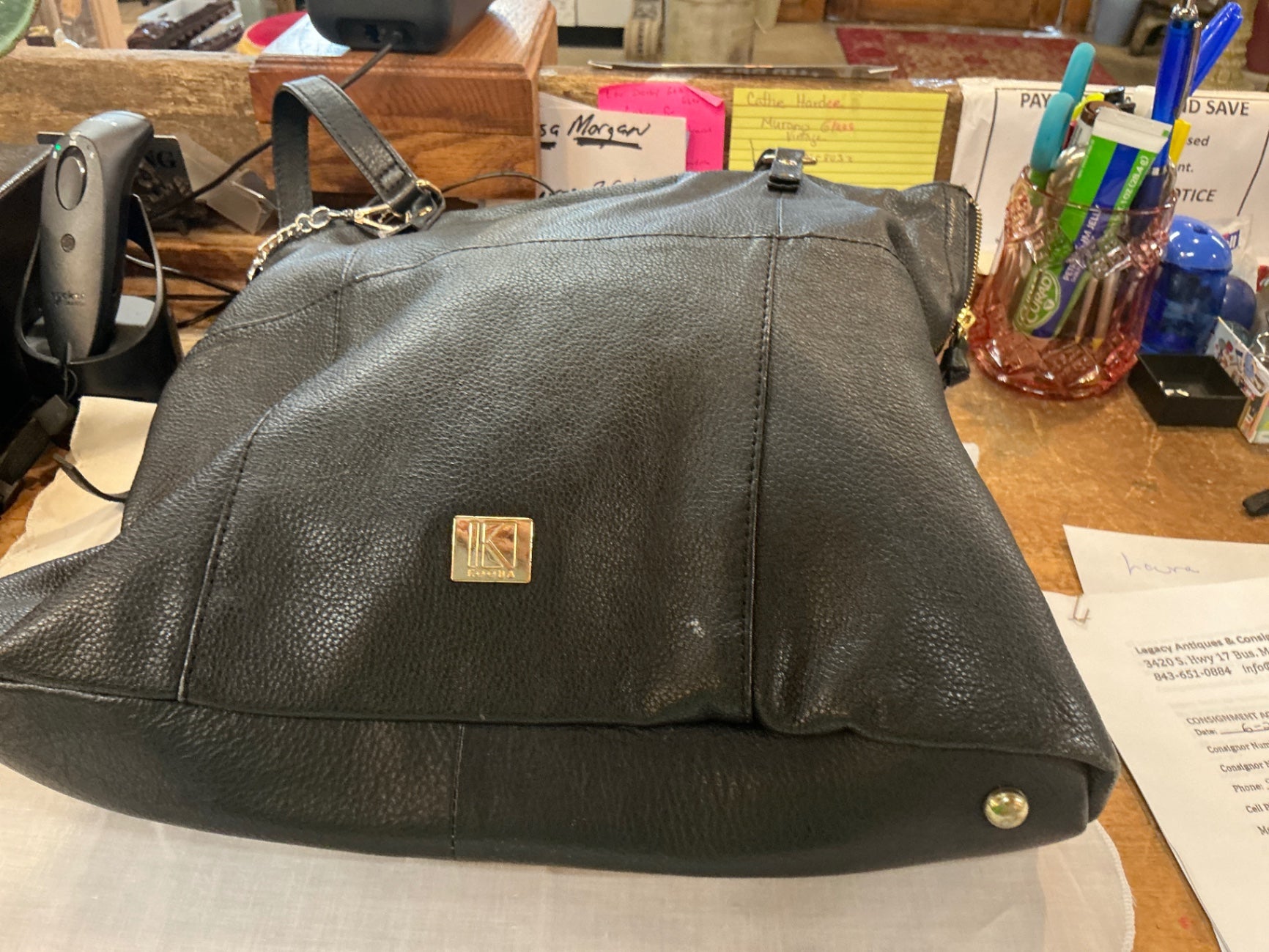 Purses Black Leather