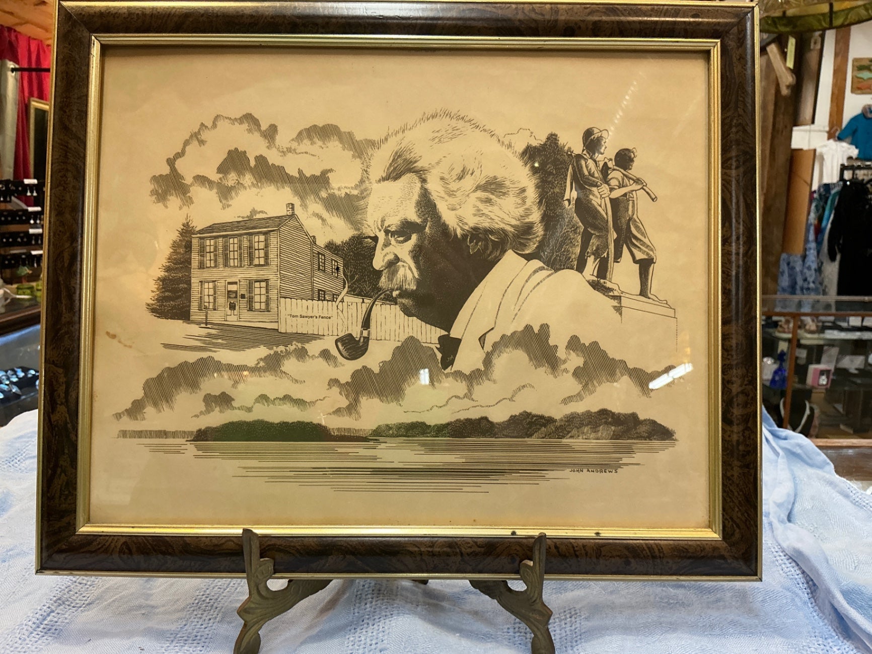 Tom Sawyer Fence Print