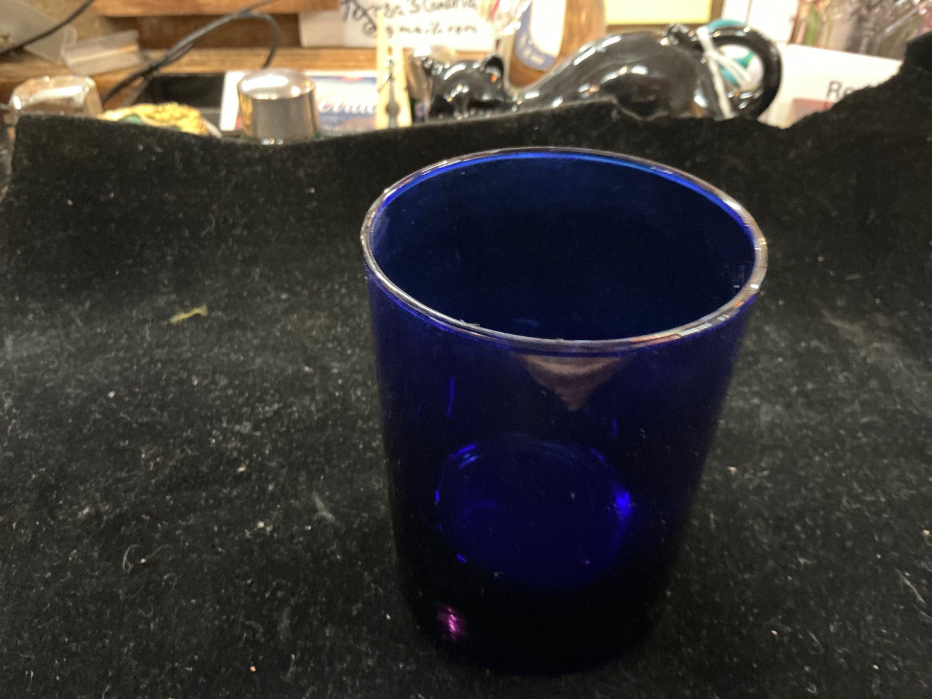 Vase Blue Glass jcl
