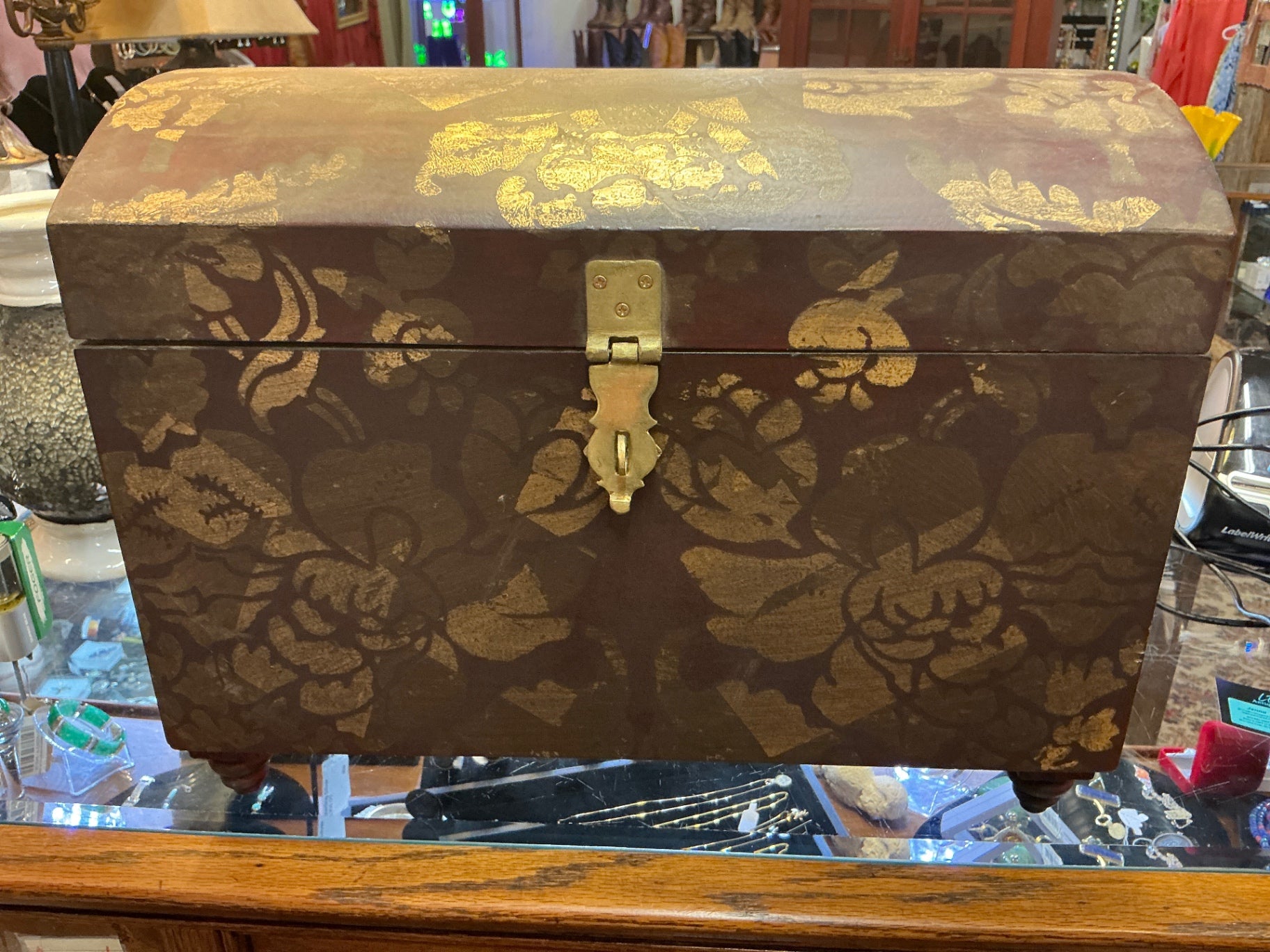 Storage Chest Black Wood