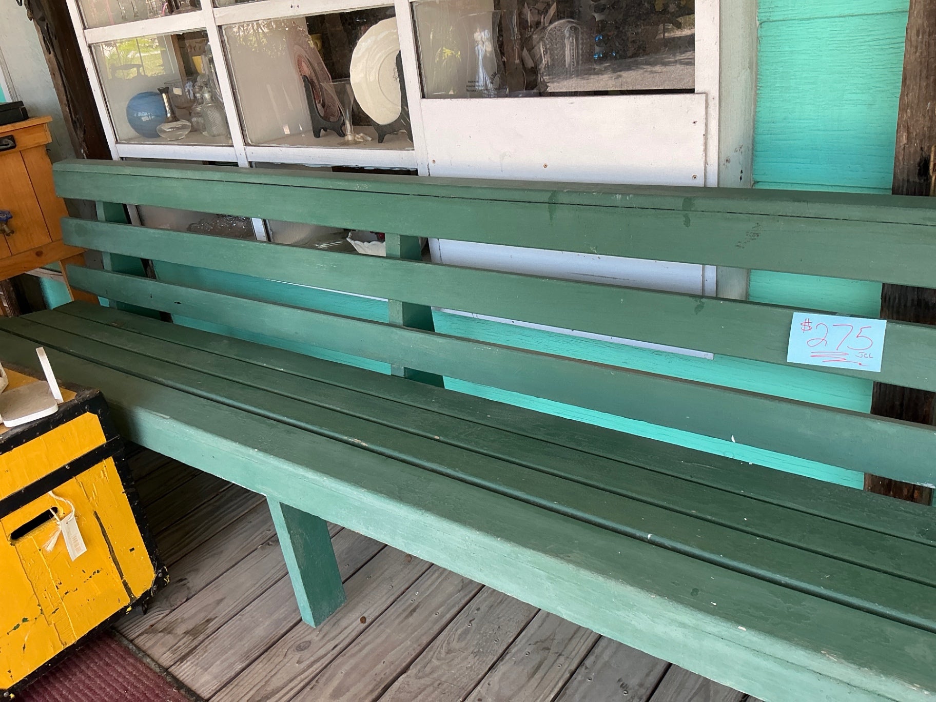 Bench Green Wood