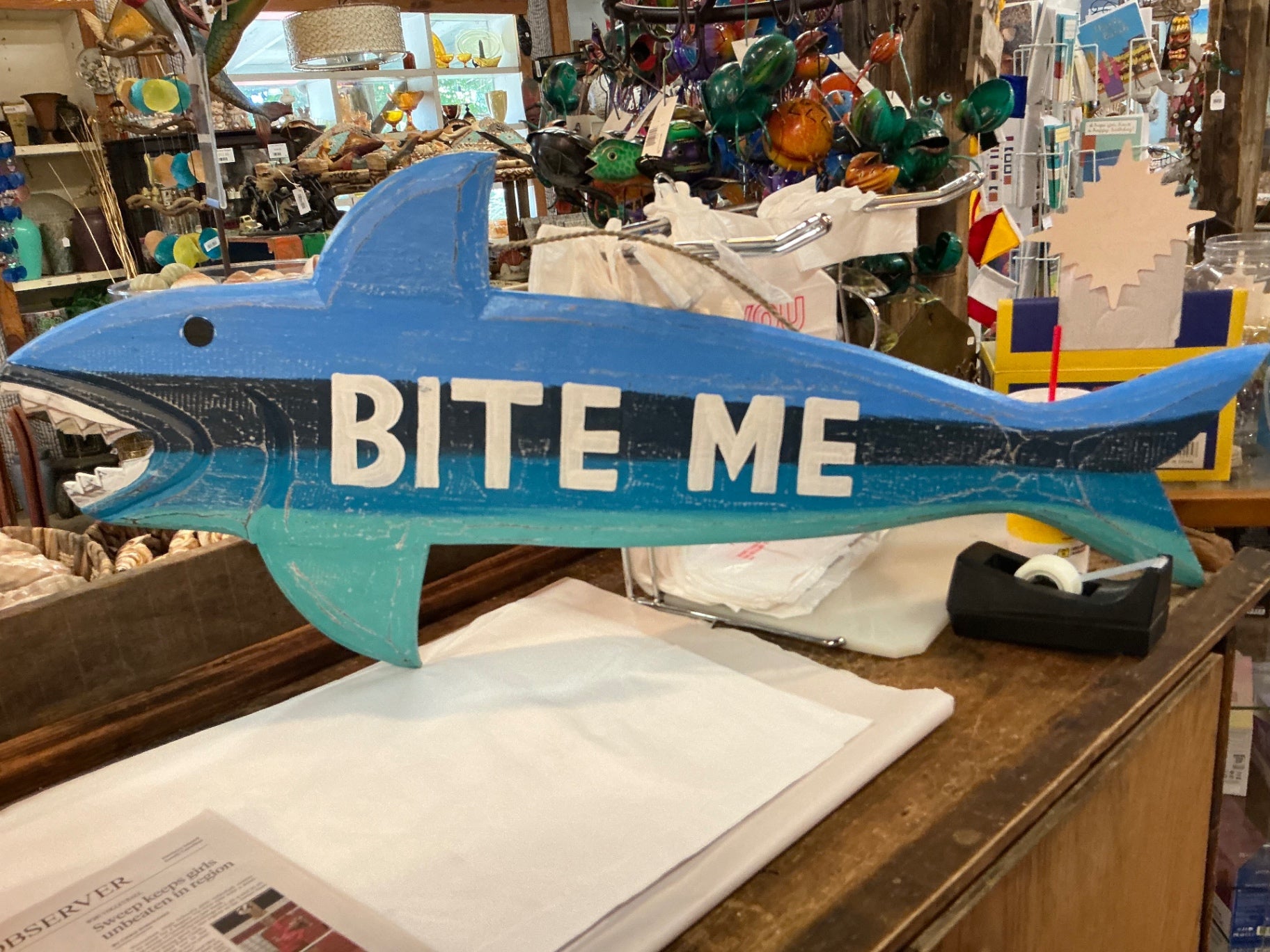 Decorative Bite Me Sign Large