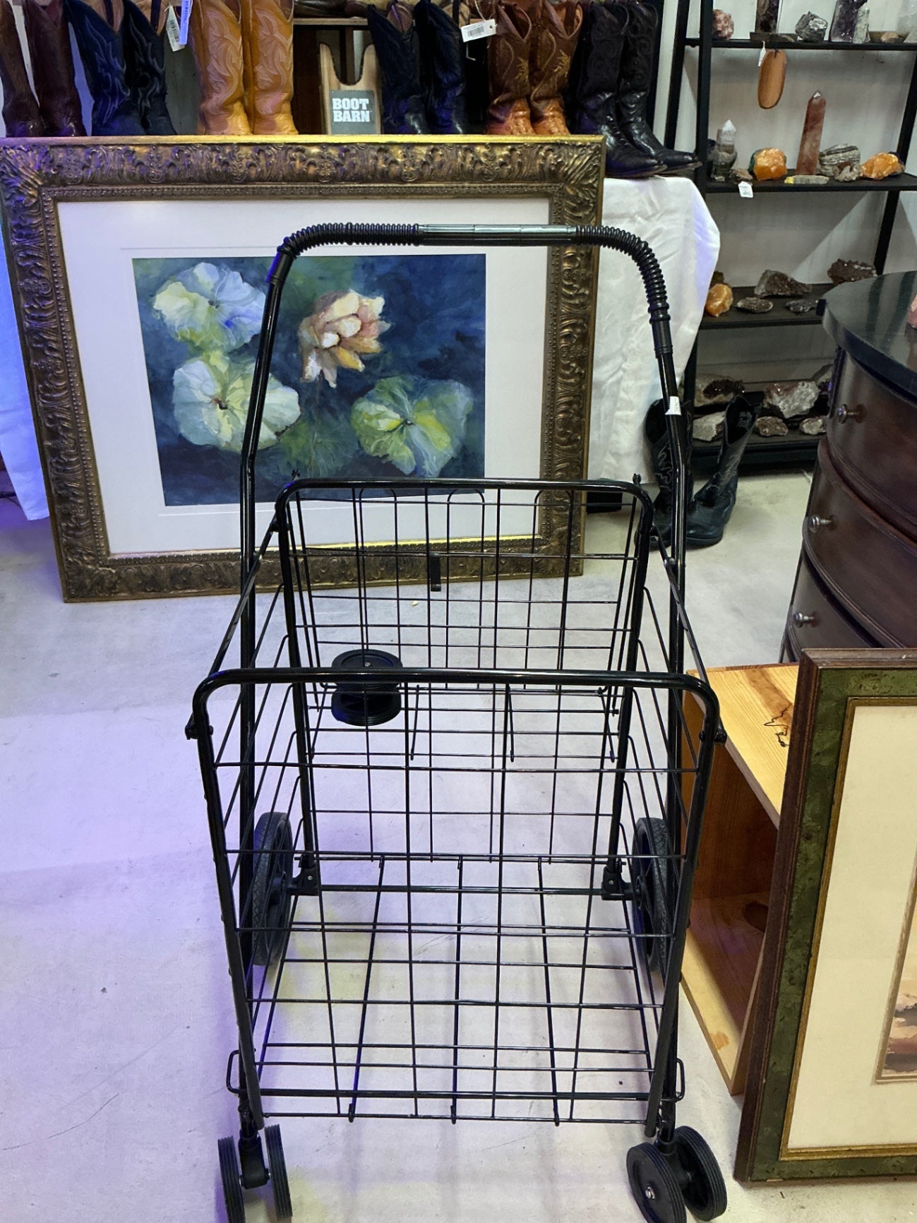 Shopping Cart Black Metal