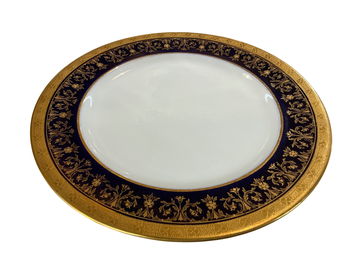 Decorative Plate Gold and black Ceramic