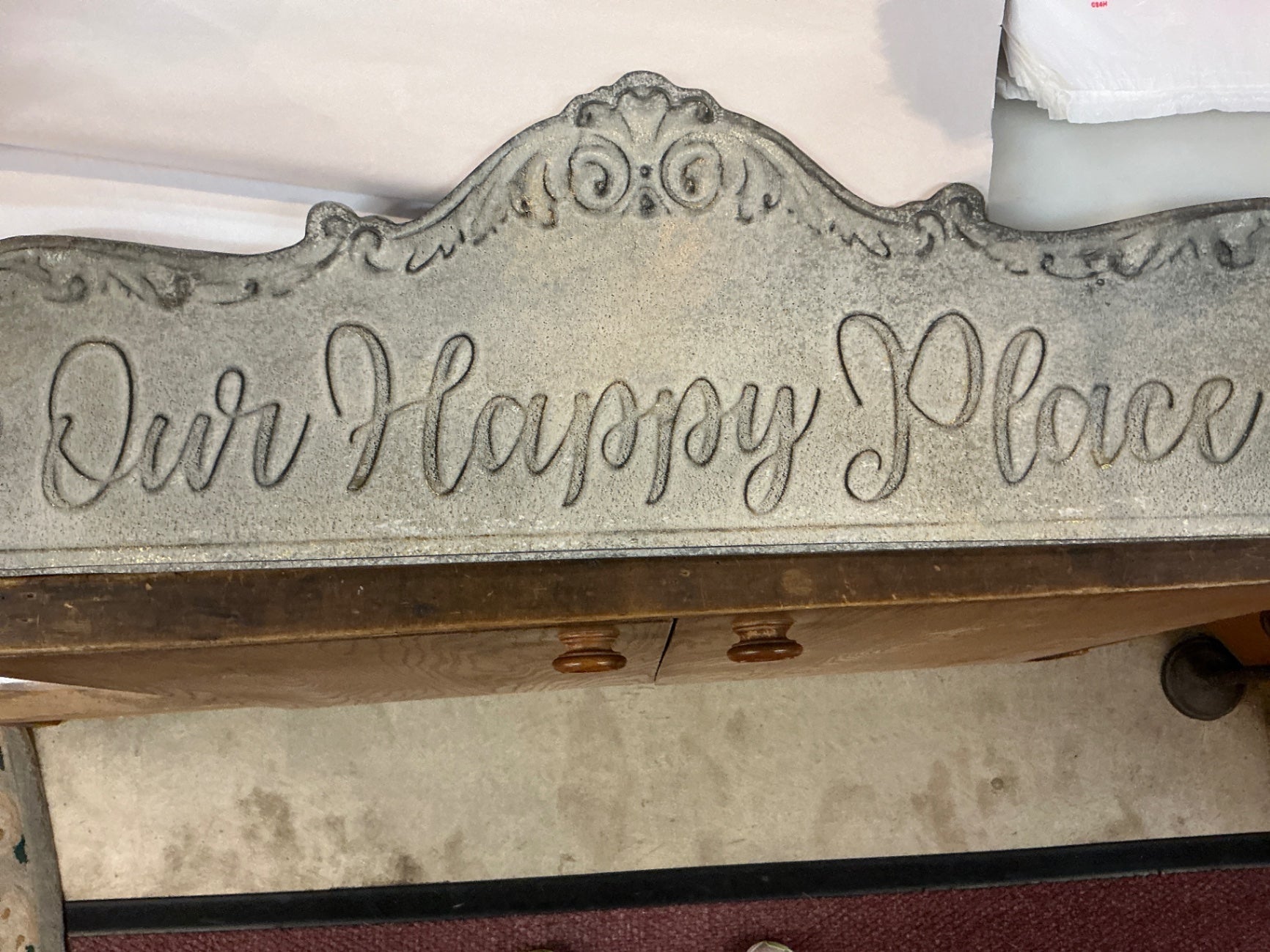 Our Happy Place Tin Sign