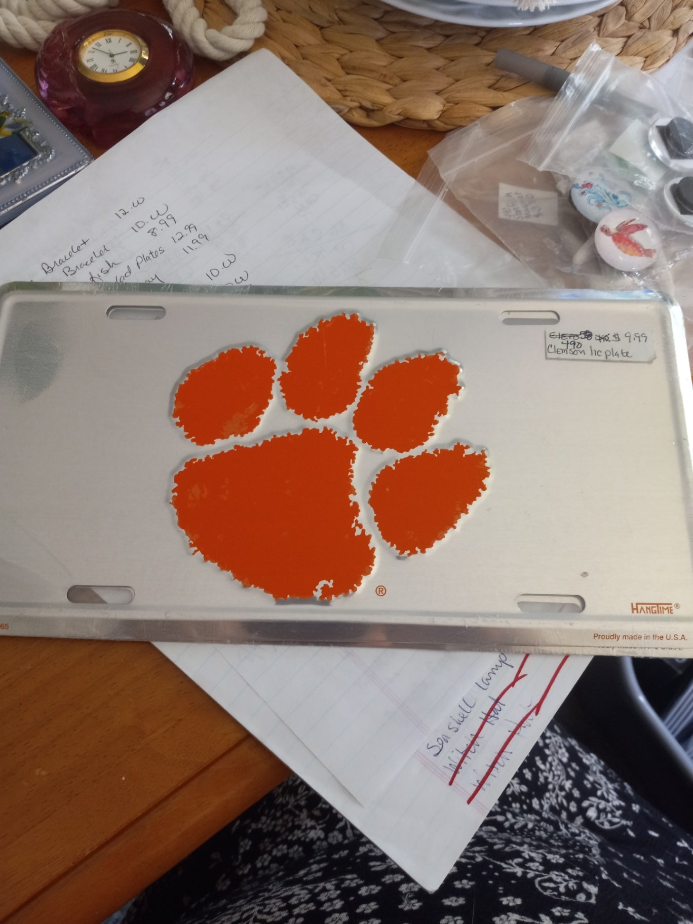 Clemson license plate dsc