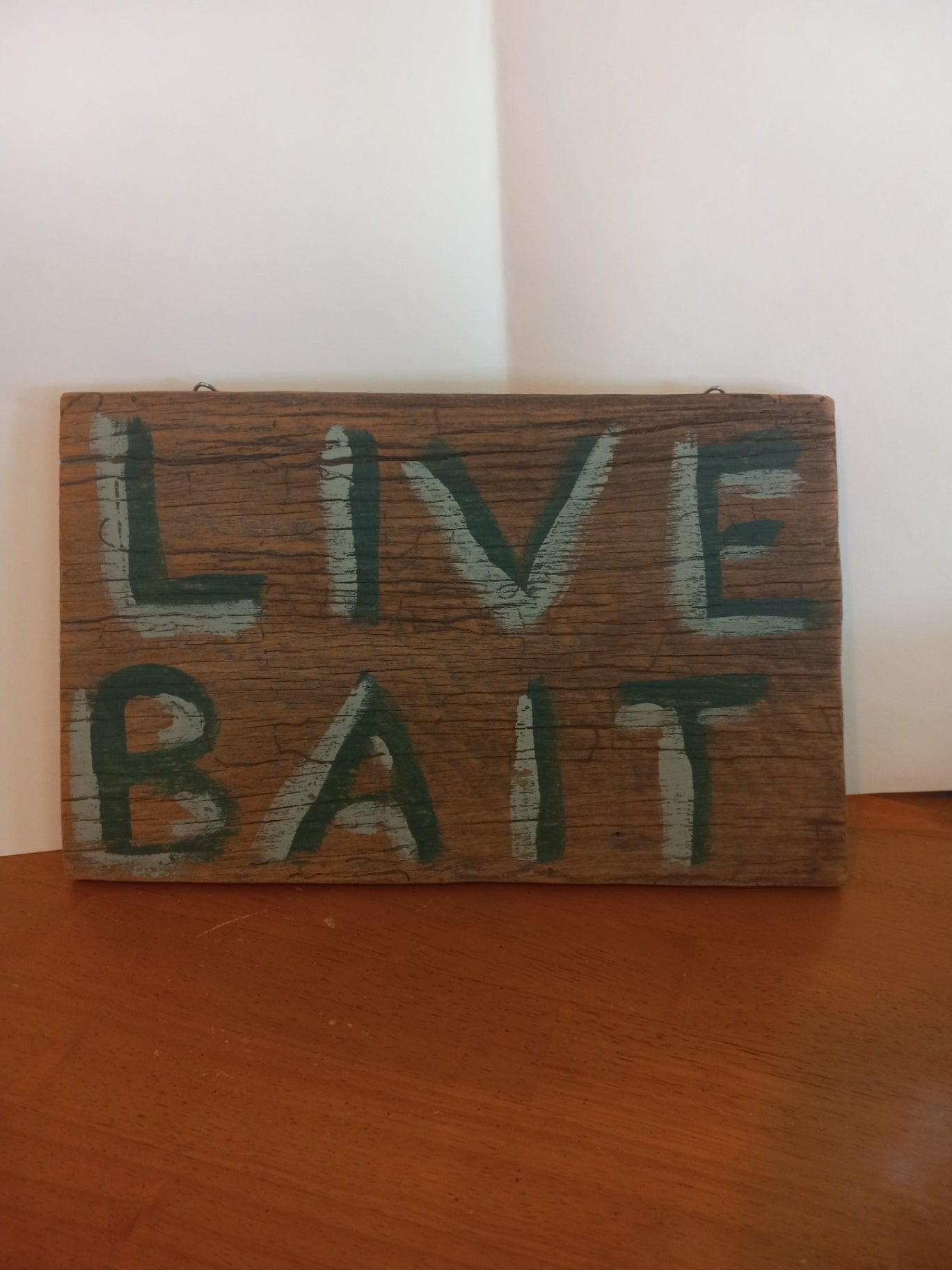 Farm wood bait sign dsc