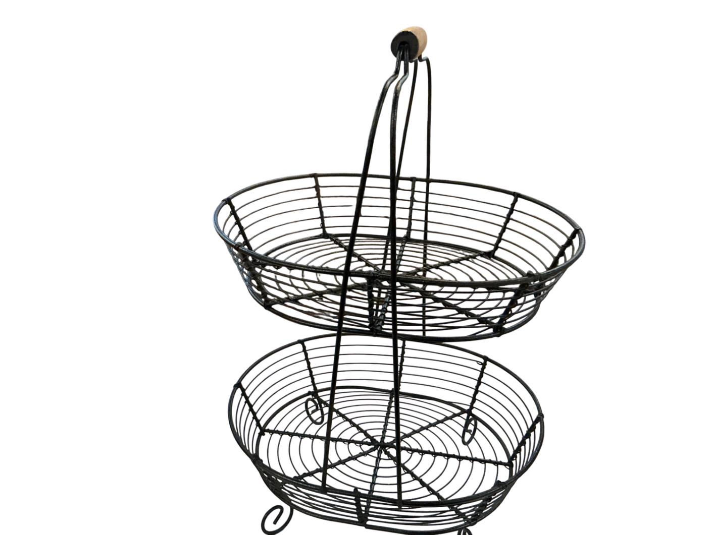 Decorative Basket Black Metal
