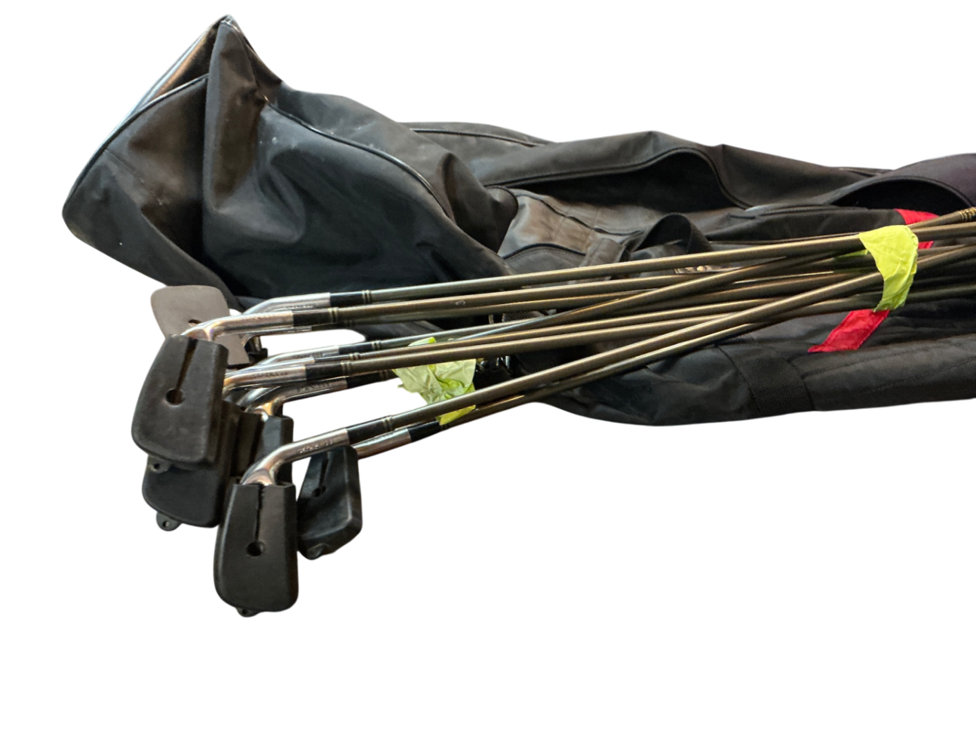 Golf Clubs and Bag Black Nylon and Metal JCL