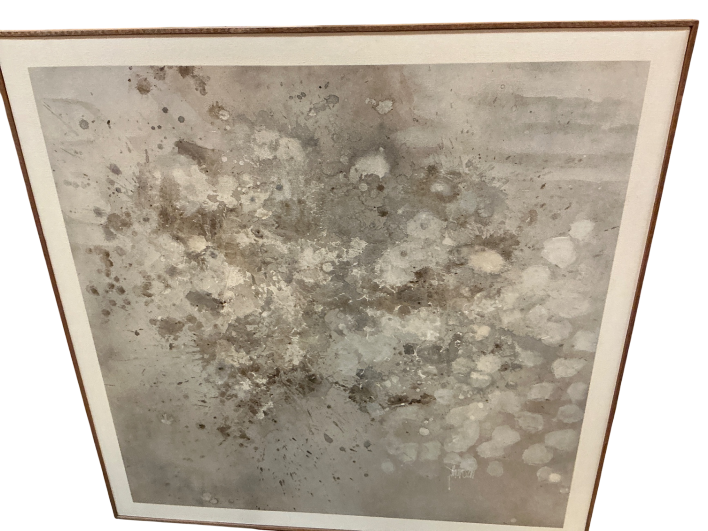 Art Print Multiple shades of gray and beige Paper or canvas