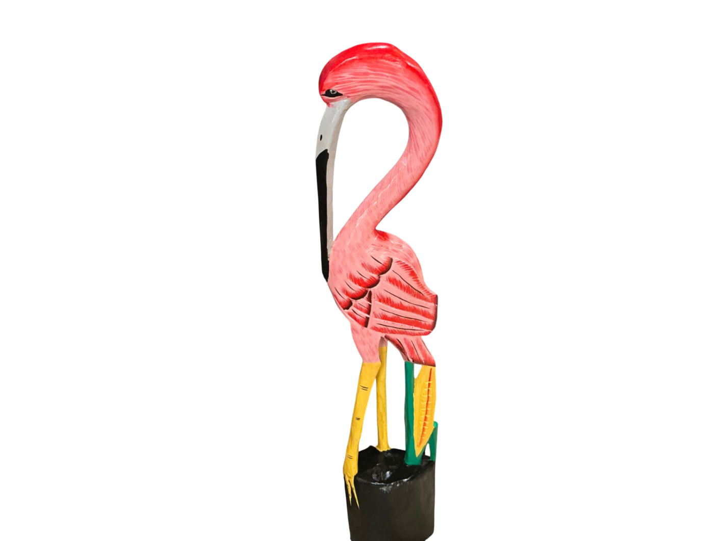 Decorative Flamingo Pink and multicolor Wood JCL