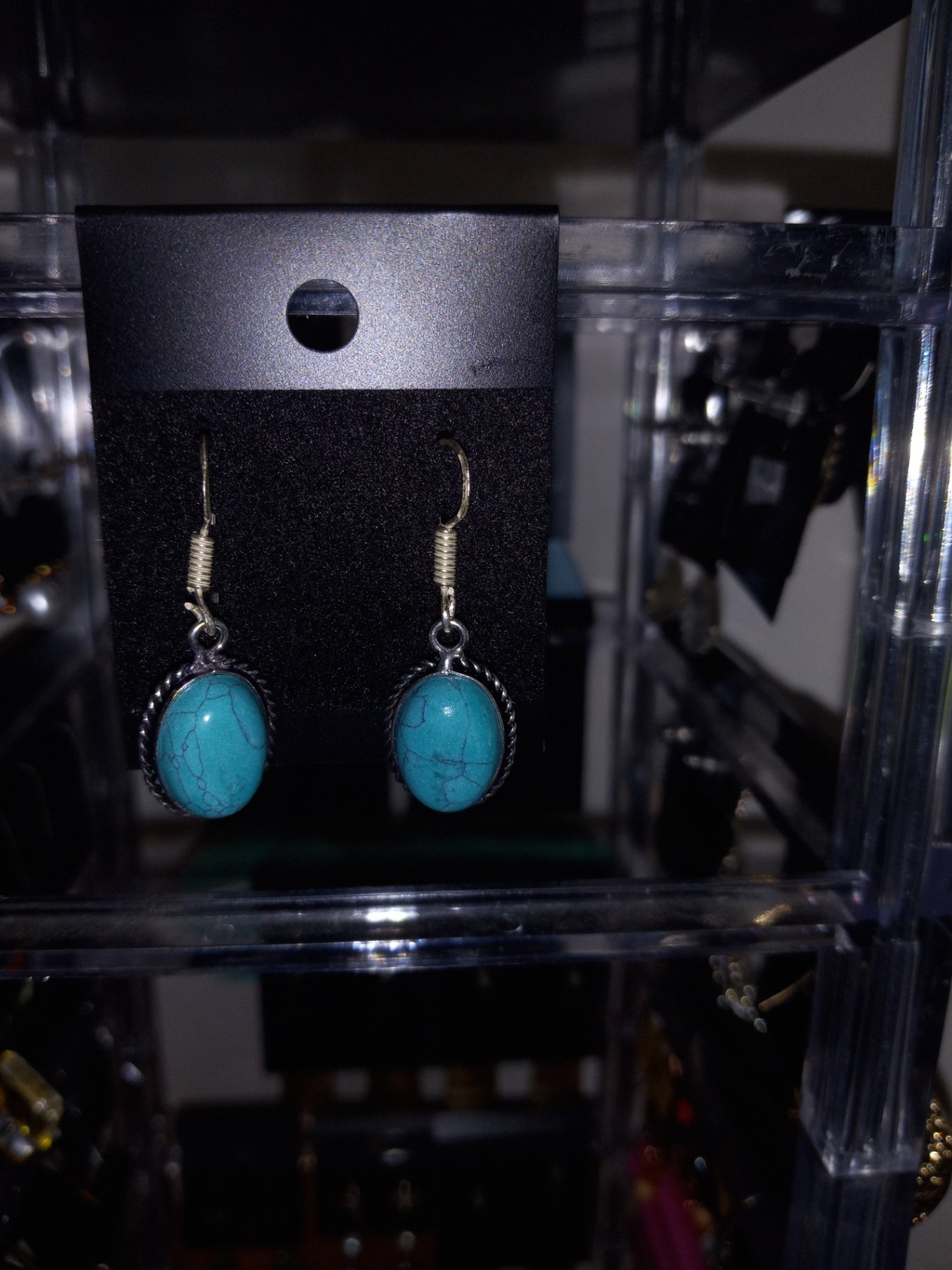 Turquoise stone earrings dsc 