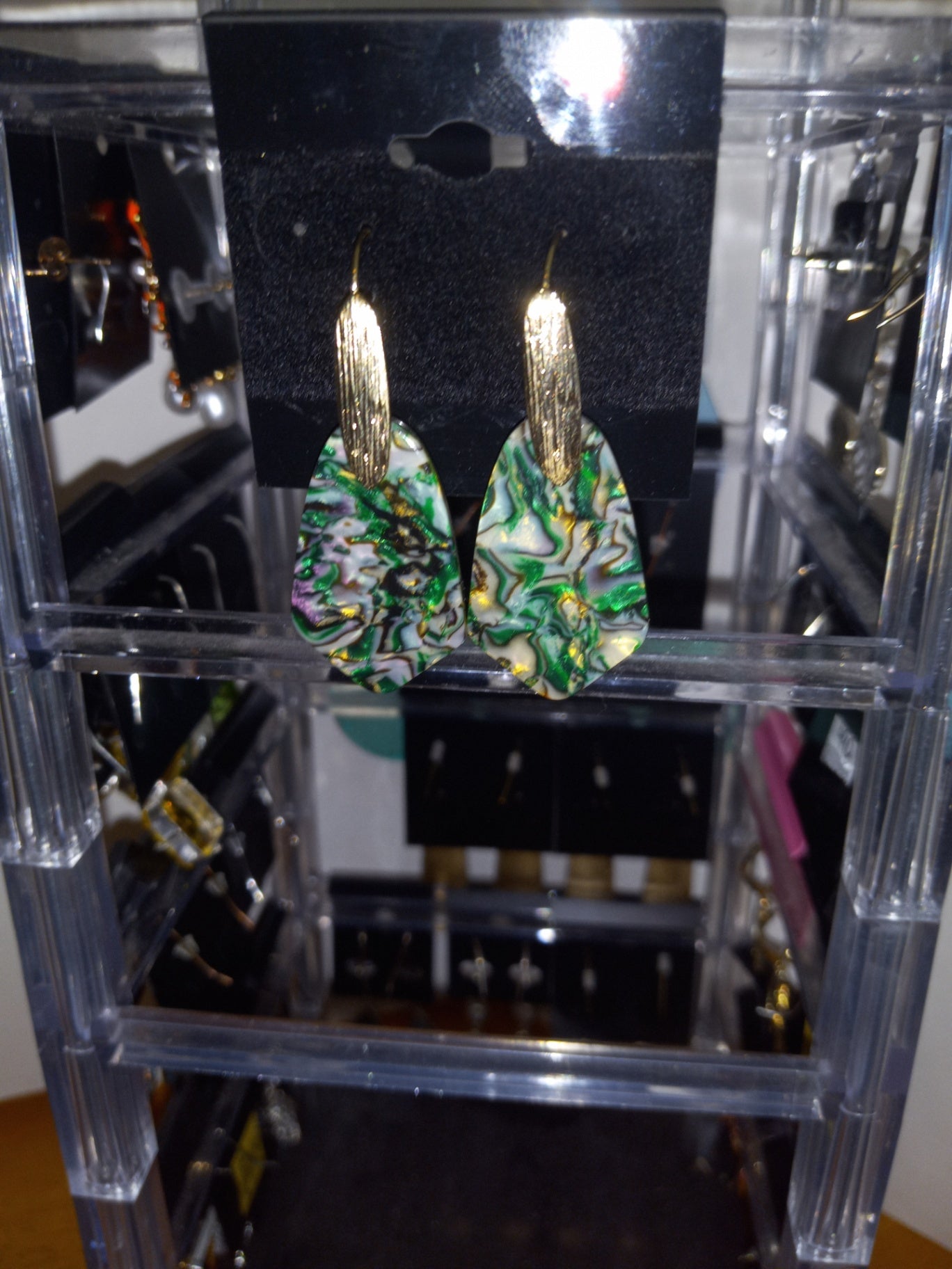 Greenish earrings dsc 
