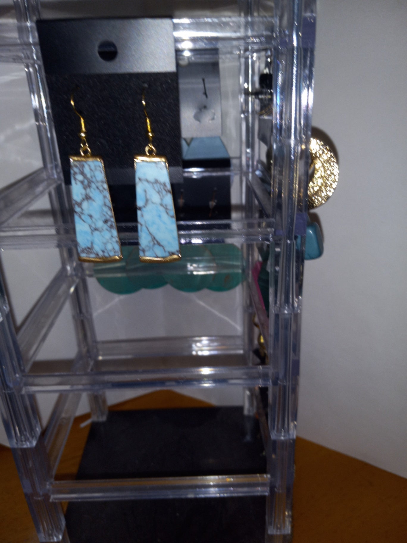 Turquoise style earrings dsc 