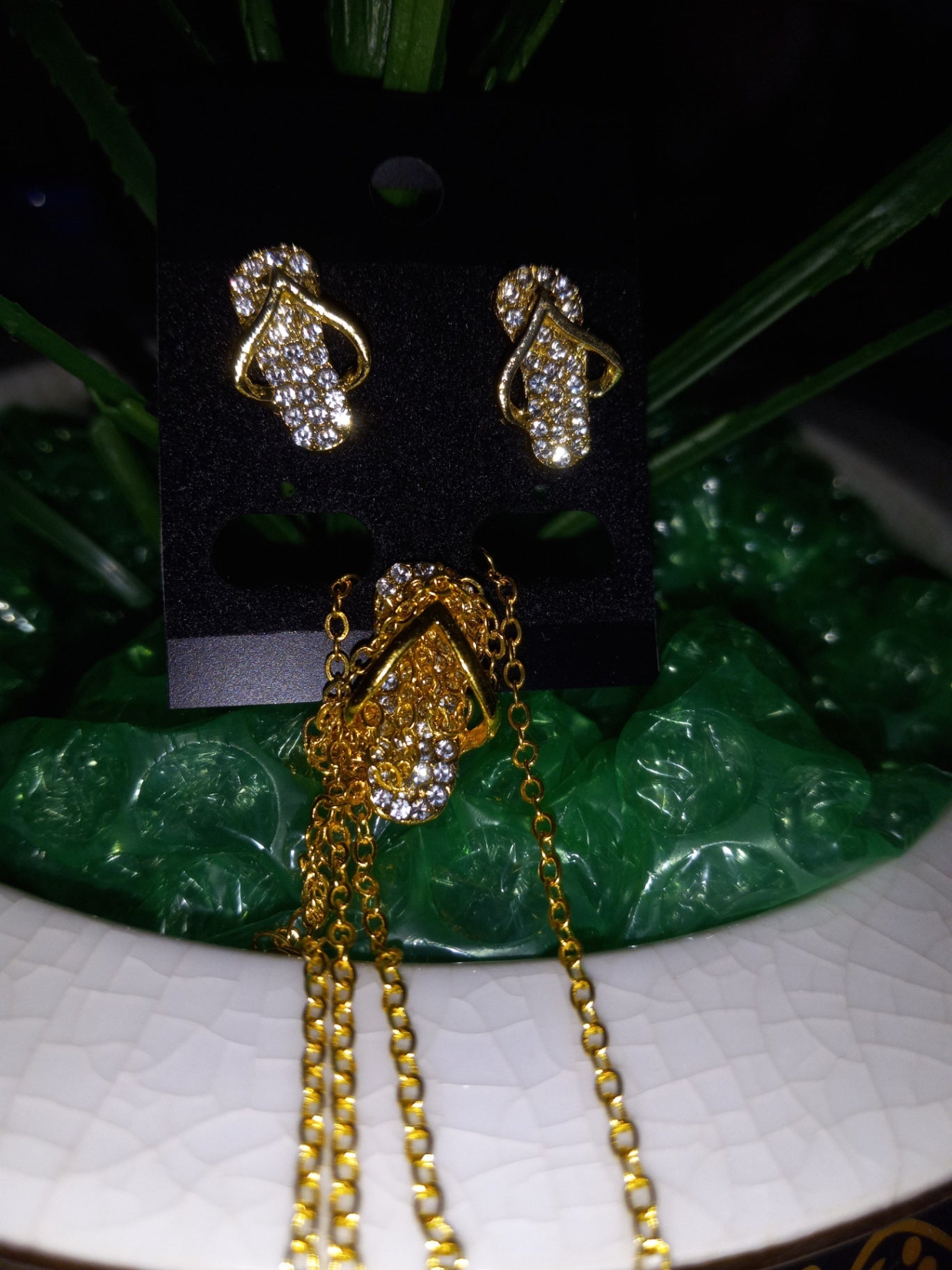 Flip n flop necklace n earrings dsc 