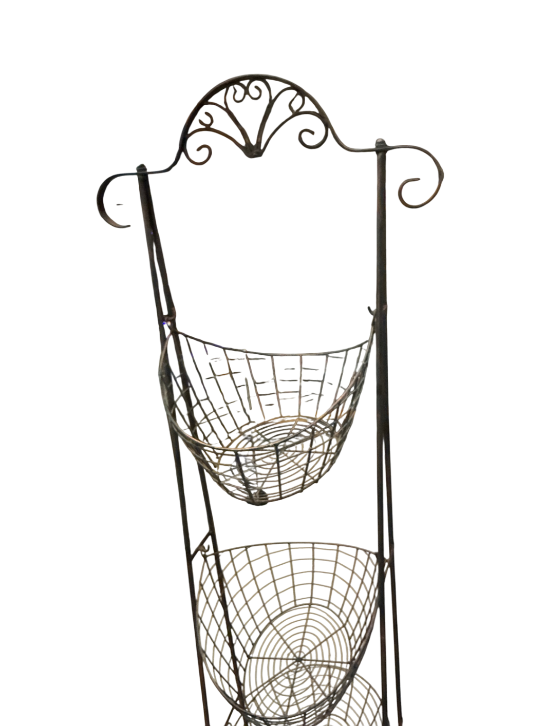 Wire Baskets Black Wrought Iron