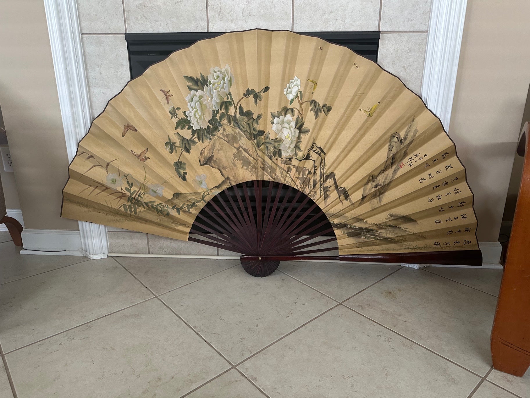  Large folding fan wall decor
