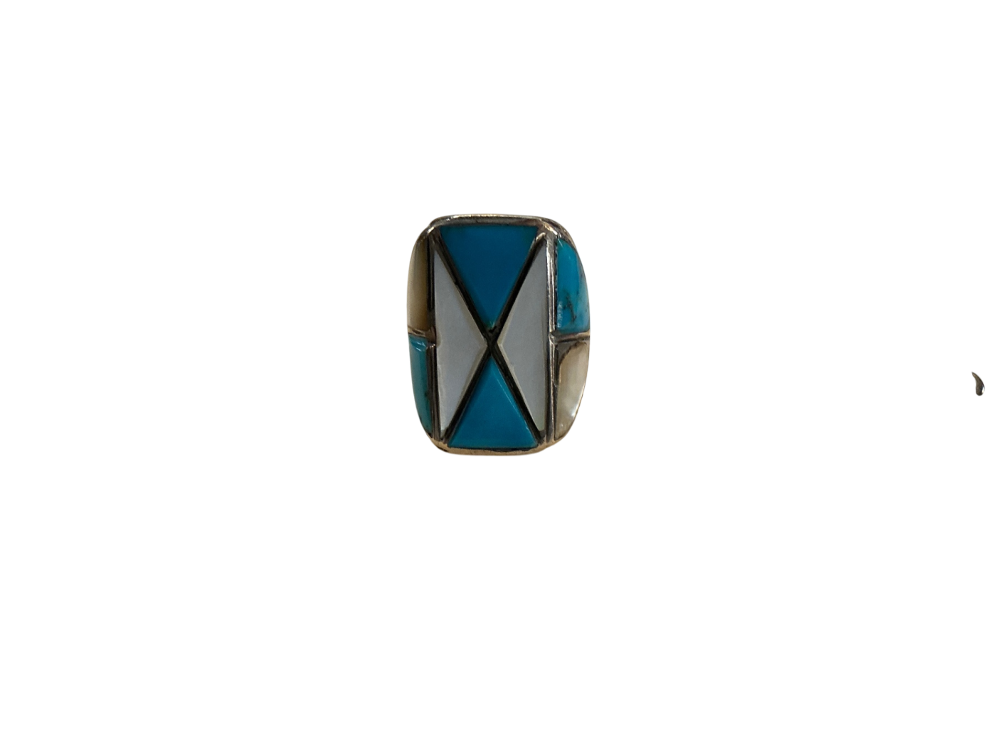 Jewelry Multicolor (white, turquoise, beige) Metal with inlaid stones or enamel